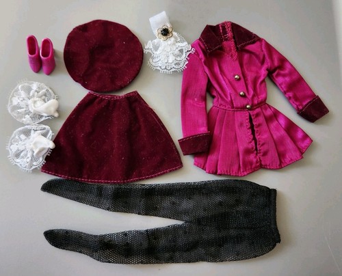 Vintage barbie midge burgundy - vintage,